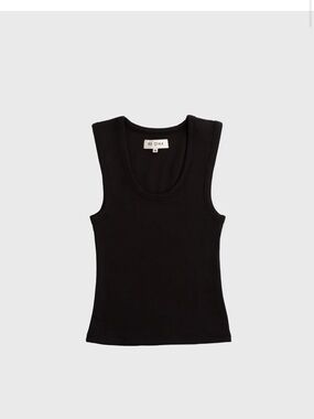 Re Ona Black Muse Tank Top